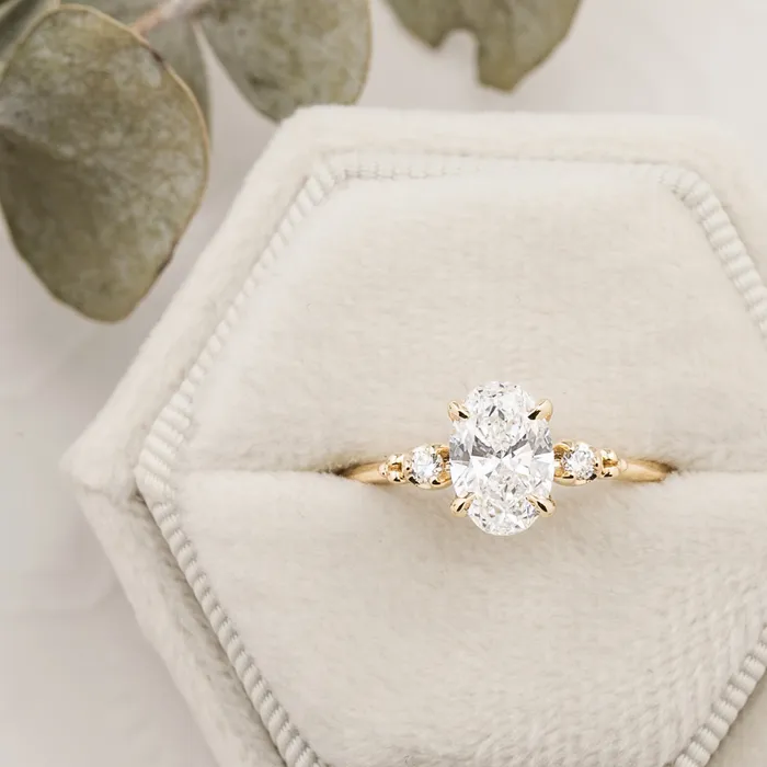 Estel Ring Oval Brilliant Cut Diamond Envero Jewelry Rings