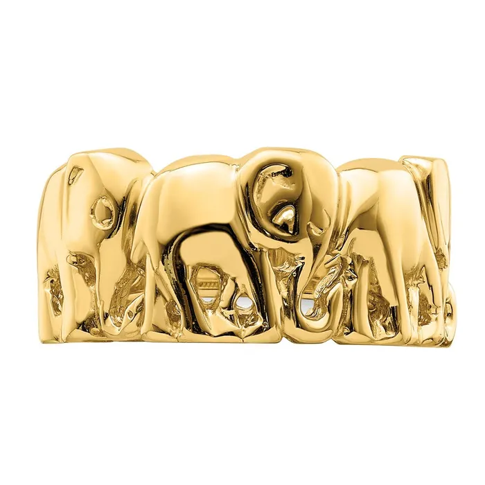 Goldia Rings 14k Yellow Gold Polished Elephant Ring