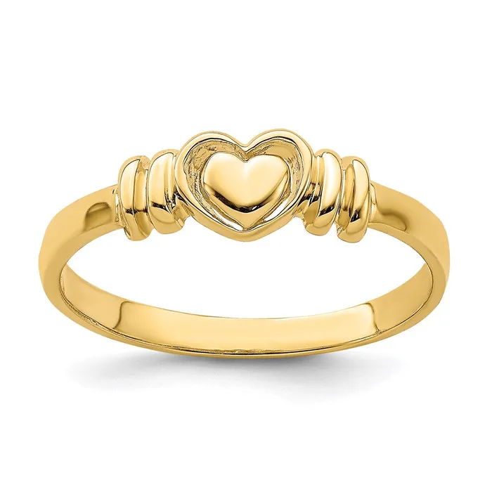 Goldia Rings 14K Yellow Gold Polished Heart Ring