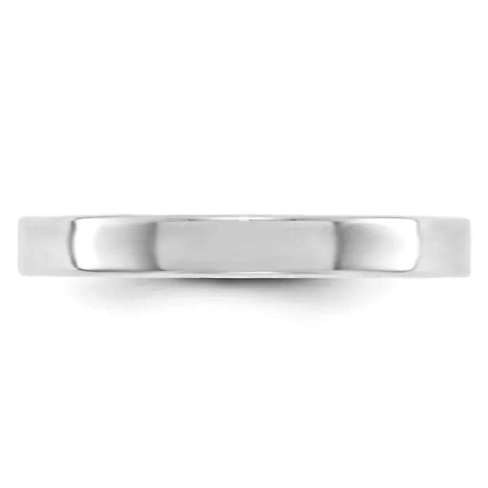 Goldia Rings Solid 14K White Gold 3mm Light Weight Flat MensWomens Wedding Band Ring Size 105 Goldia Rings Solid 14K White Gold 3mm Light Weight Flat MensWomens Wedding Band Ring Size 105