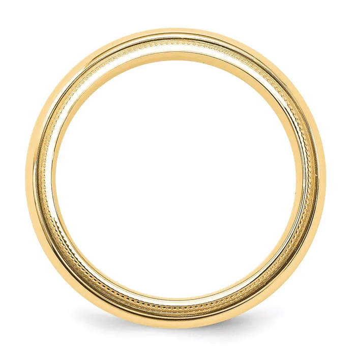 Goldia Solid 14K Yellow Gold 5mm Milgrain Comfort Wedding MensWomens Wedding Band Ring Size 8 Rings Goldia Solid 14K Yellow Gold 5mm Milgrain Comfort Wedding MensWomens Wedding Band Ring Size 8 Rings