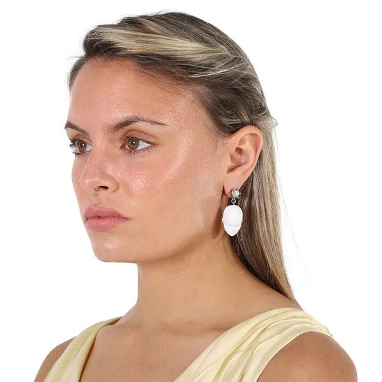 JMS always Earrings Original Burberry WhitePalladio Crystal and Dolls Head Palladiumplated Earrings JMS always Earrings Original Burberry WhitePalladio Crystal and Dolls Head Palladiumplated Earrings