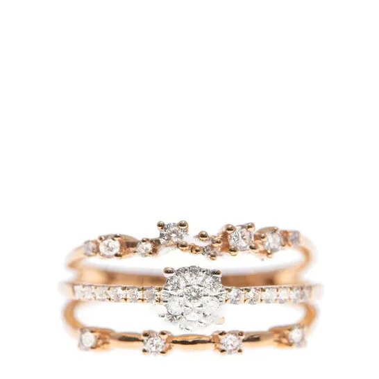JMS always Rings Original New J Collection Ring 31 Rddi 045 Ct18kr 372 Gm 18kt Rose Gold Pink Gold