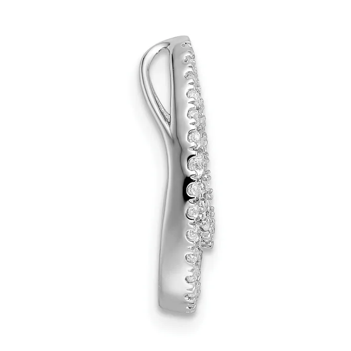 Necklaces Goldia 14k White Gold 12 Ct Lab Grown Diamond VSSI G Teardrop Cluster Chain Slide Pendant