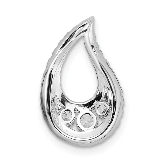 Necklaces Goldia 14k White Gold 12 Ct Lab Grown Diamond VSSI G Teardrop Cluster Chain Slide Pendant