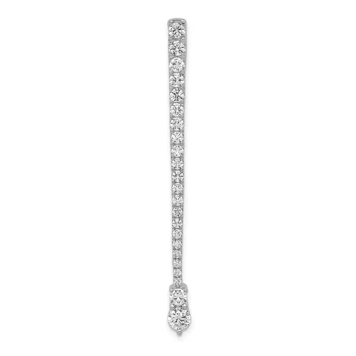 Necklaces Goldia 14k White Gold 1ct Real Diamond Fancy Chain Slide