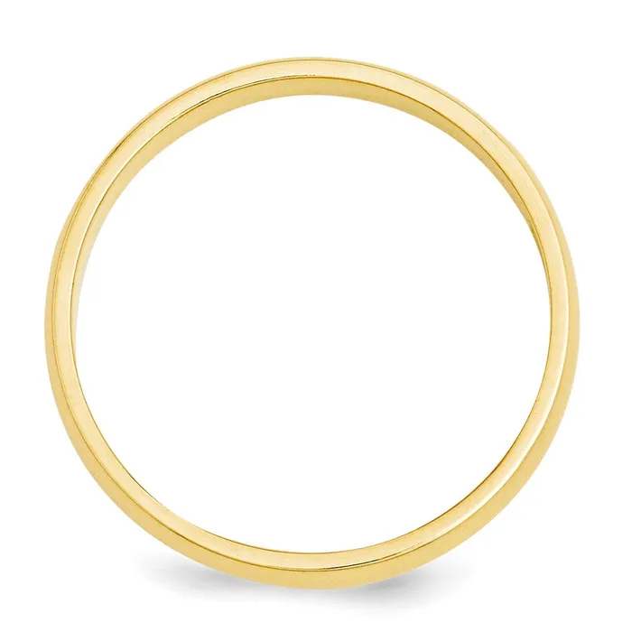 Rings Goldia Solid 18K Yellow Gold 3mm HalfRound Wedding MensWomens Wedding Band Ring Size 65