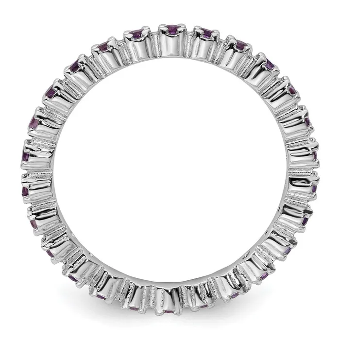 Rings Goldia Sterling Silver Stackable Expressions Amethyst Ring