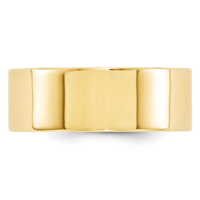 Rings Solid 18K Yellow Gold 8mm Standard Flat Comfort Fit MensWomens Wedding Band Ring Size 5 Goldia Rings Solid 18K Yellow Gold 8mm Standard Flat Comfort Fit MensWomens Wedding Band Ring Size 5 Goldia