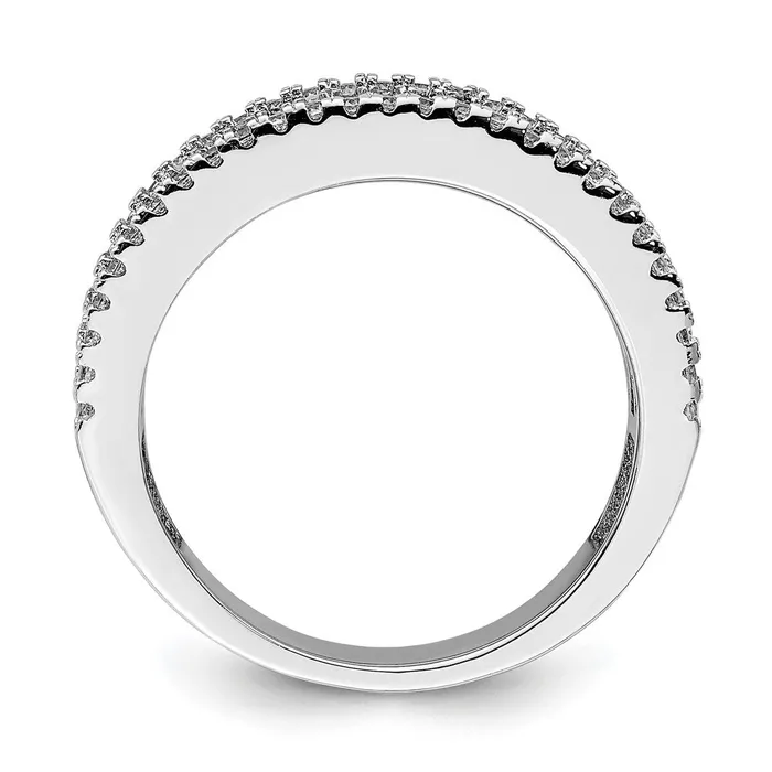 Sterling Silver Rhodiumplated Synthetic Blue Spinel u0026 CZ Ring Goldia Rings