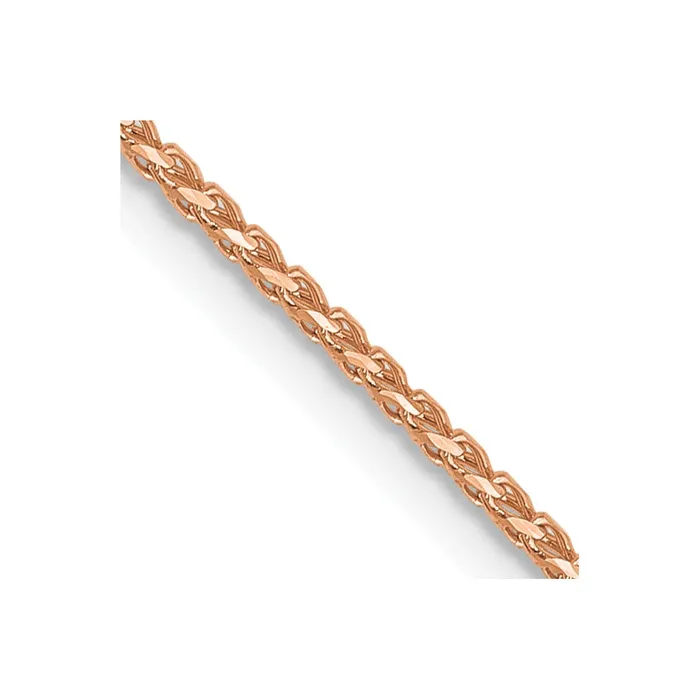 14K Rose Gold 1mm Dimondcut Open Franco Chain TreasureFineJewelers Rings