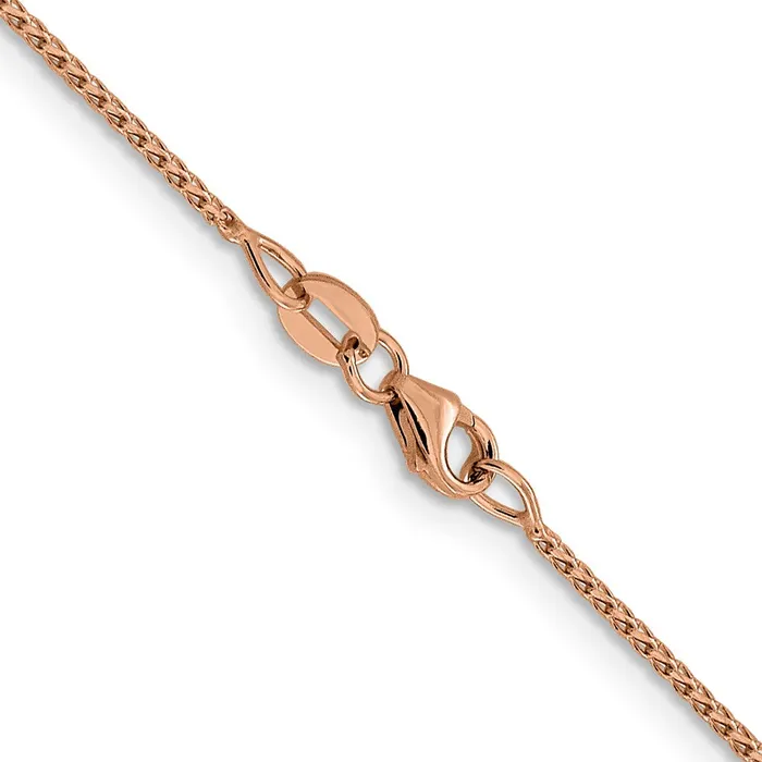 14K Rose Gold 1mm Dimondcut Open Franco Chain TreasureFineJewelers Rings