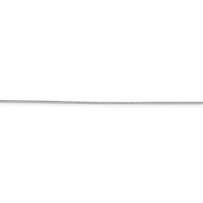 Necklaces Leslies 10K White Gold 7mm Box Chain TreasureFineJewelers