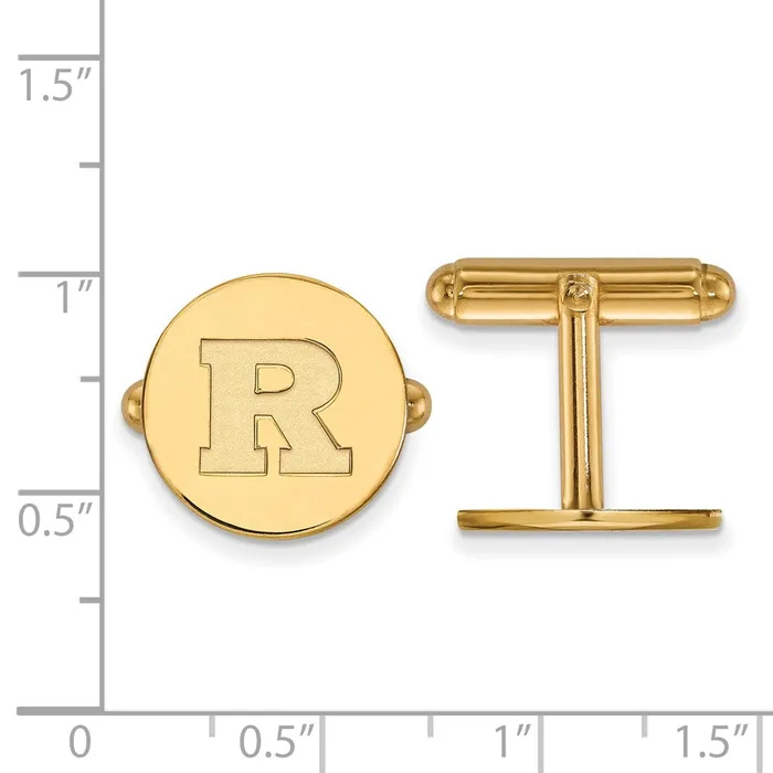 PreStyled Sets TreasureFineJewelers 14K Yellow Gold Rutgers Cuff Link