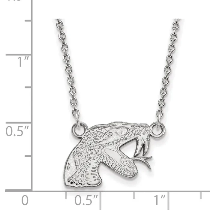 TreasureFineJewelers Necklaces 14k White Gold Florida A and M Univ Small Pendant Necklace