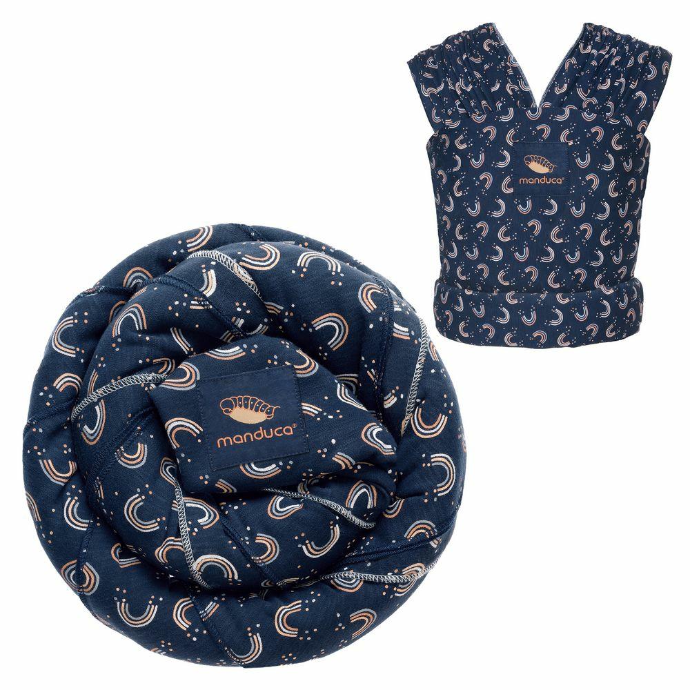 Babytragen & Tragetücher |   Babytragetuch Sling Elastisch 510 X 60 Cm Für Neugeborene Ab 3,5 Kg – 15 Kg Aus 100% Bio-Baumwolle – Rainbownight – Navy Print Babytragen & Tragetücher Babytragen & Tragetücher