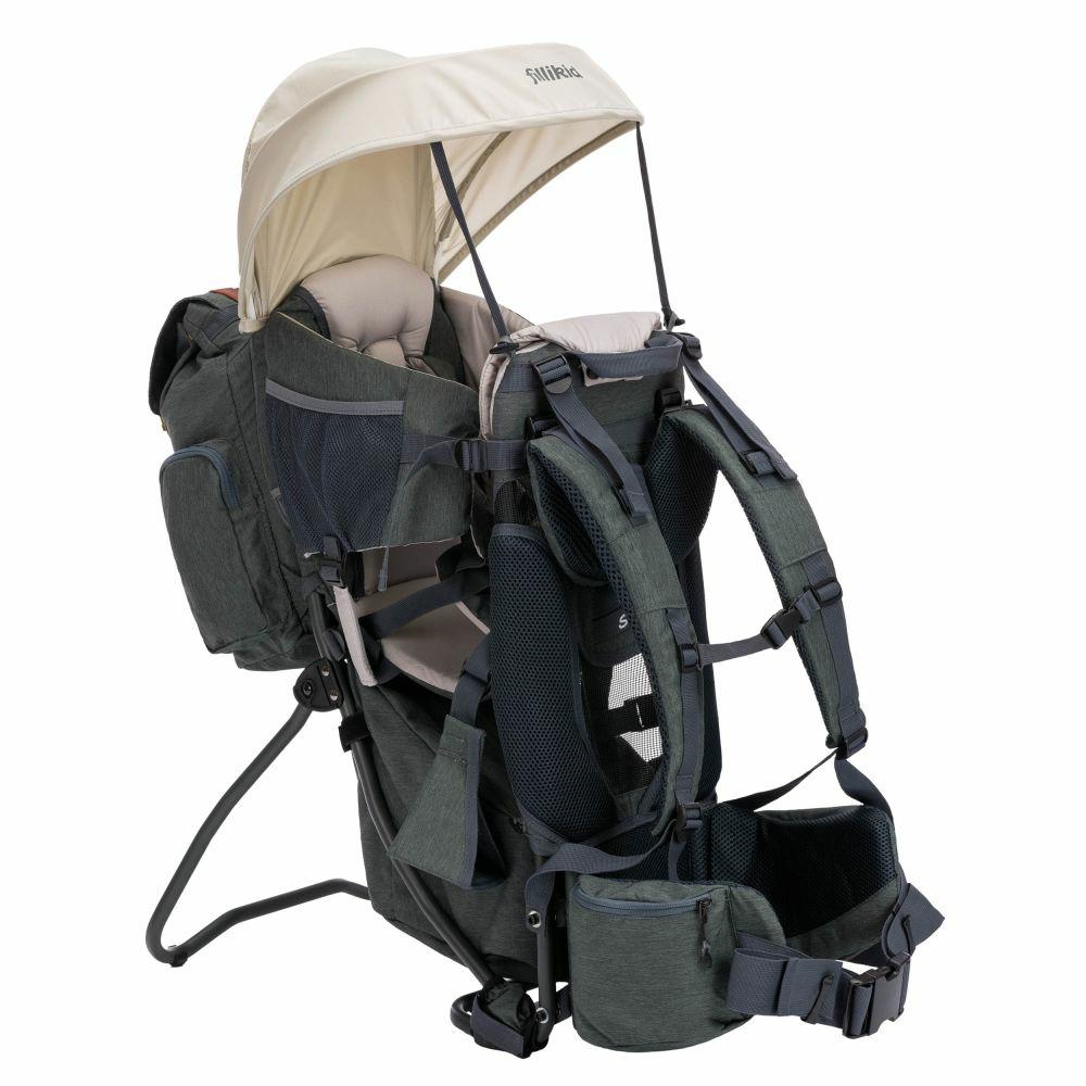 Babytragen & Tragetücher |   Rückentrage Adventure Für Baby & Kleinkind Bis 20 Kg Mit Sonnendach & Rucksack – Grau Babytragen & Tragetücher Babytragen & Tragetücher