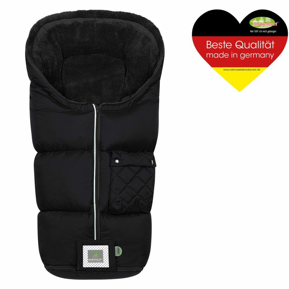 Fußsäcke |   Fleece-Fußsack Gino-Cs Für Kinderwagen, Sportwagen & Buggy – Black – Kollektion 2023 Fußsäcke Fußsäcke