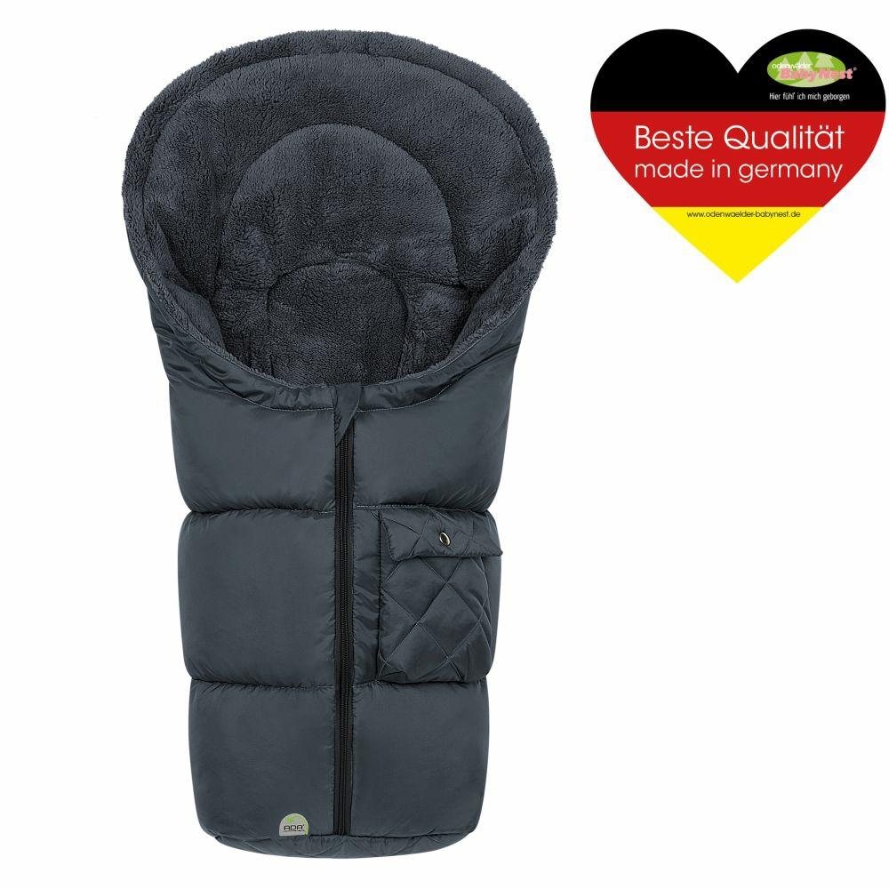 Fußsäcke |   Fleece-Fußsack Gino Für Babyschalen & Babywannen – Anthrazit – Kollektion 2023 Fußsäcke Fußsäcke