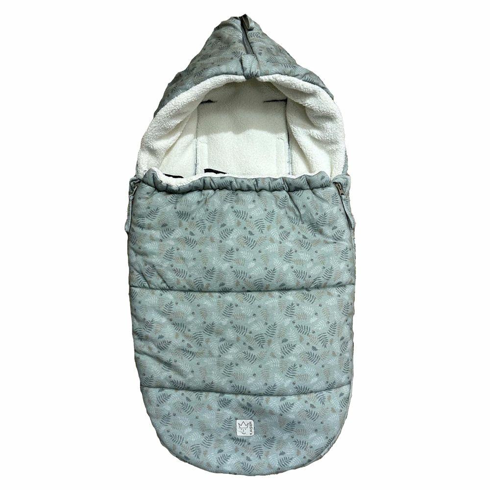 Fußsäcke |   Fleece-Fußsack Jersey Hood Für Babyschalen & Babywannen – Forrest Green Fußsäcke Fußsäcke