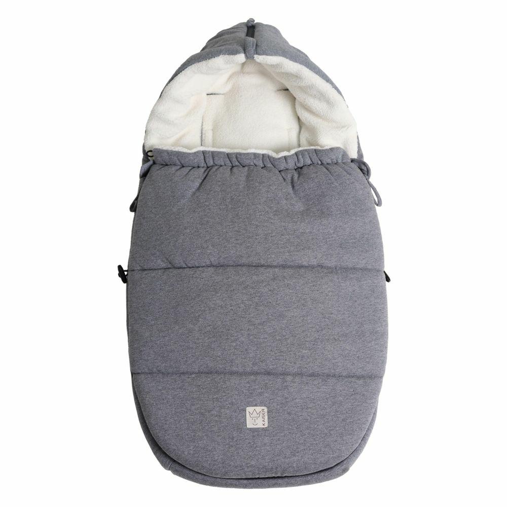 Fußsäcke |   Fleece-Fußsack Jersey Hood Für Babyschalen Und Babywannen – Dark Grey Fußsäcke Fußsäcke