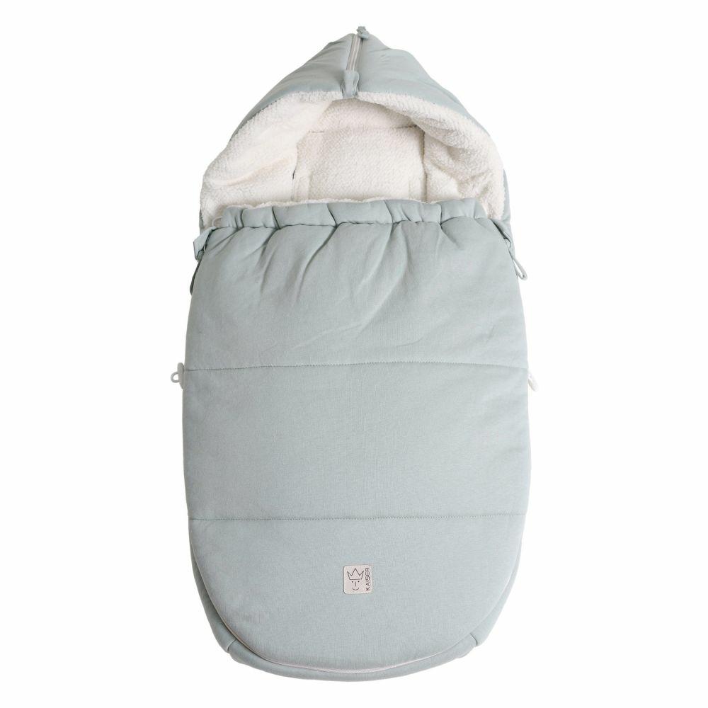 Fußsäcke |   Fleece-Fußsack Jersey Hood Für Babyschalen Und Babywannen – Slit Green Fußsäcke Fußsäcke