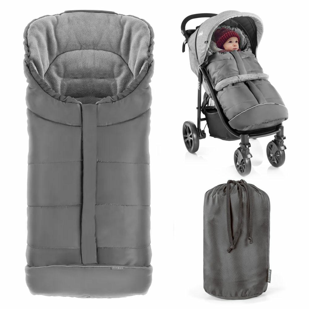 Fußsäcke |   Fußsack Für Joie Buggy (Litetrax, Mytrax, Chrome Uvm. Kinderwagen) Mit Tasche – Grau Fußsäcke Fußsäcke