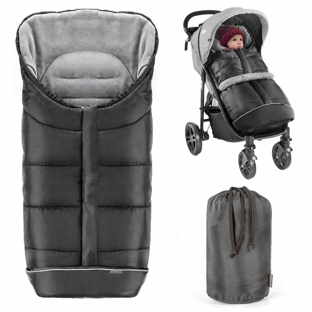 Fußsäcke |   Universal Thermo Fußsack Multifunktion Comfort Für Kinderwagen Und Buggy – Schwarz Grau Fußsäcke Fußsäcke