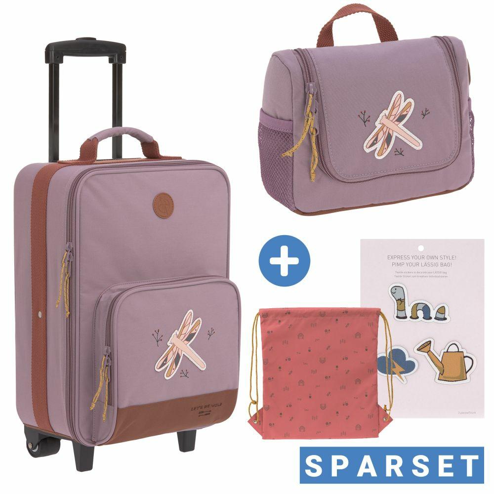 Kinderkoffer & Kindertaschen |   2-Tlg. Reise-Set – Inkl. Trolley + Washbag – Adventure Dragonfly Kinderkoffer & Kindertaschen Kinderkoffer & Kindertaschen