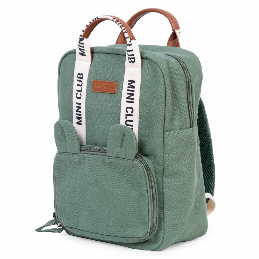 Kinderkoffer & Kindertaschen |   Kinderrucksack Mini Club – Signature Canvas – Grün Kinderkoffer & Kindertaschen Kinderkoffer & Kindertaschen