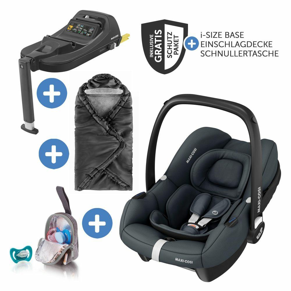 Kindersitze |   Babyschale Cabriofix I-Size Ab Geburt-12 Monate (40-75 Cm) I-Size Base, Einschlagdecke & Schnullerbox – Essential Graphite – Kollektion 2024 Kindersitze Kindersitze