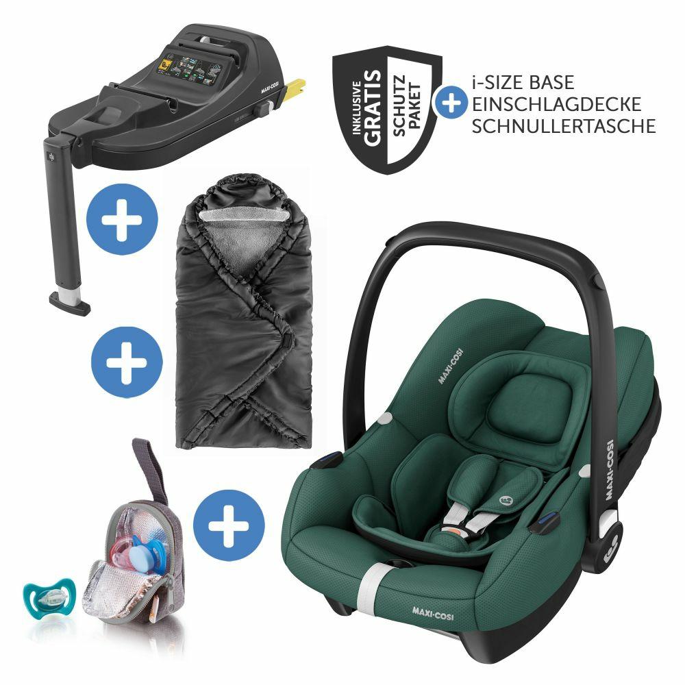 Kindersitze |   Babyschale Cabriofix I-Size Ab Geburt-12 Monate (40-75 Cm) I-Size Base, Einschlagdecke & Schnullerbox – Essential Green – Kollektion 2024 Kindersitze Kindersitze