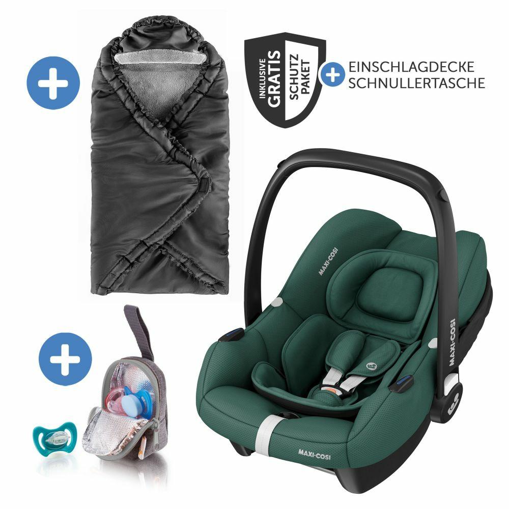 Kindersitze |   Babyschale Cabriofix I-Size Ab Geburt-12 Monate (40-75 Cm) Inkl. Einschlagdecke & Schnullerbox – Essential Green – Kollektion 2024 Kindersitze Kindersitze