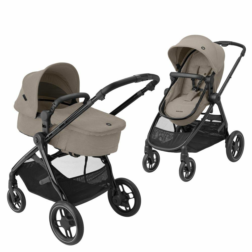 Kinderwagen |   2-In-1 Kombi-Kinderwagen Zelia³ Verwendbarer Sitz & Wanne In Einem, Verstellbarer Schieber, 22 Kg – Luxe Twillic Truffel Kinderwagen Kinderwagen