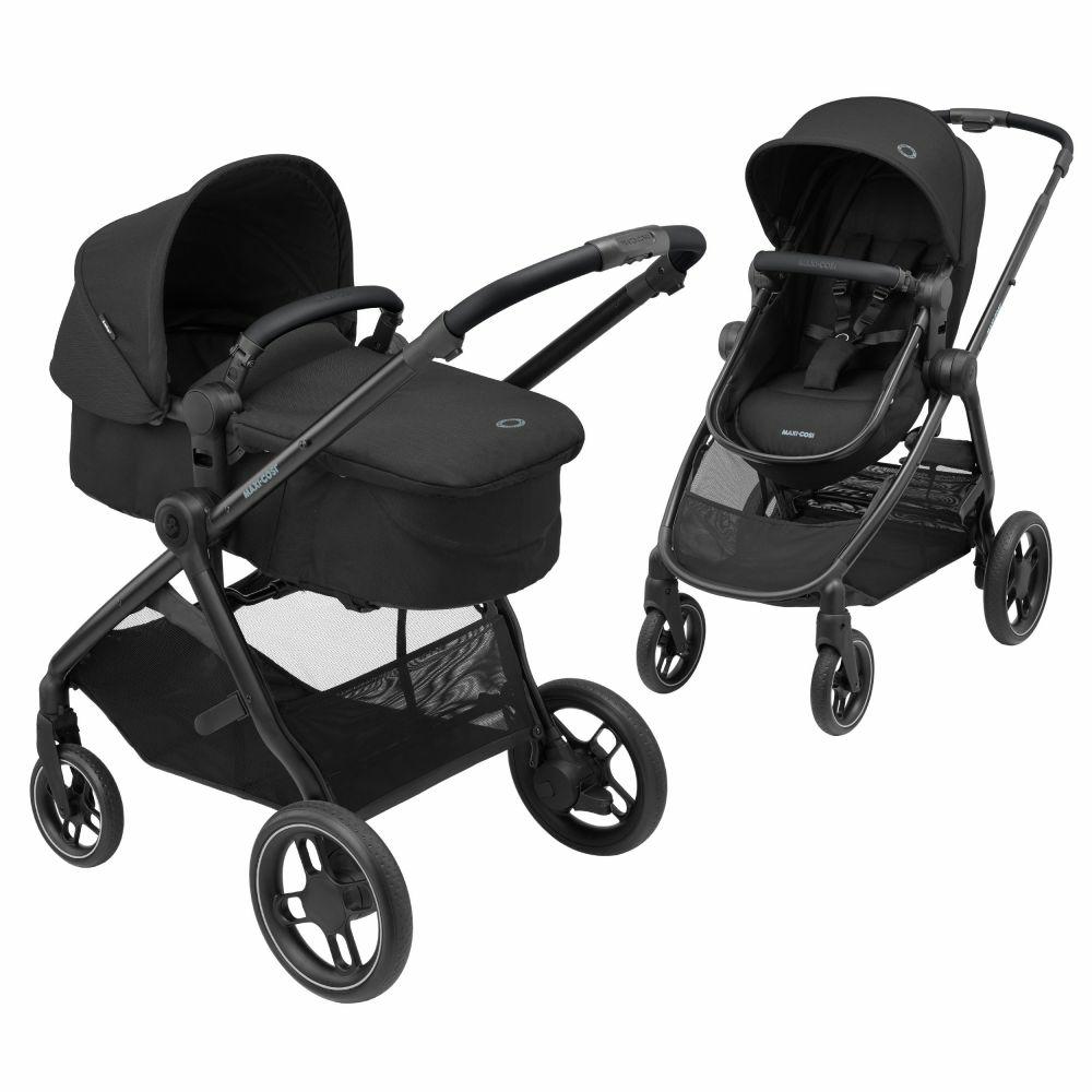 Kinderwagen |   2 -In- 1 Kombi-Kinderwagen Zelia³ Wendbarer Sitz & Wanne In Einem, Verstellbarer Schieber, 22 Kg – Essential Black – Kollektion 2024 Kinderwagen Kinderwagen