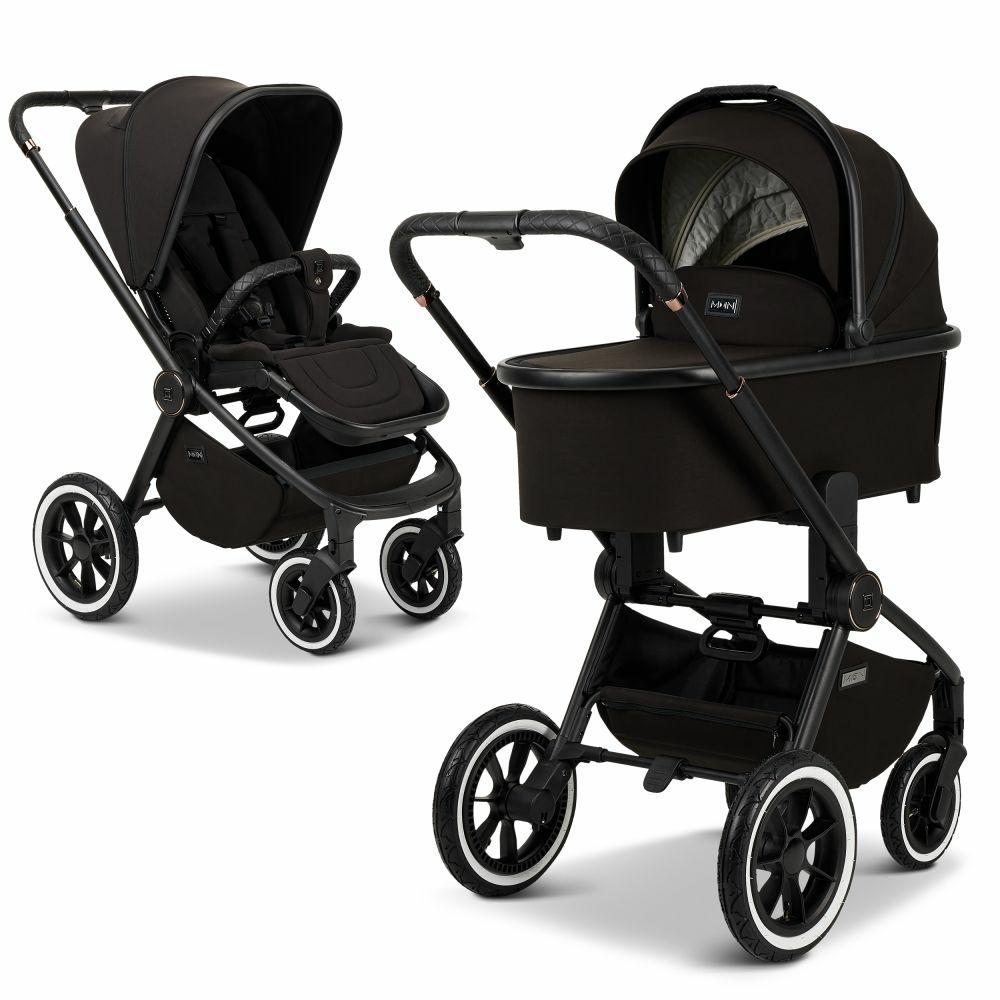 Kinderwagen |   2In1 Kombi-Kinderwagen Resea+ Bis 22 Kg Belastbar – Luftreifen, Umsetzbare Sitzeinheit, Babywanne &Teleskopschieber, – Edition – Black – Kollektion 2024 Kinderwagen Kinderwagen