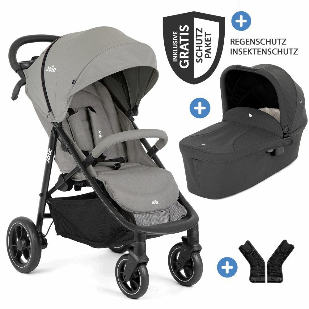 Kinderwagen |   2In1 Kombi-Kinderwagen-Set Litetrax Bis 22 Kg Belastbar Mit Schieber-Ablagefach, Babywanne Ramble, Adapter & Zubehör Paket – Pebble – Kollektion 2024 Kinderwagen Kinderwagen