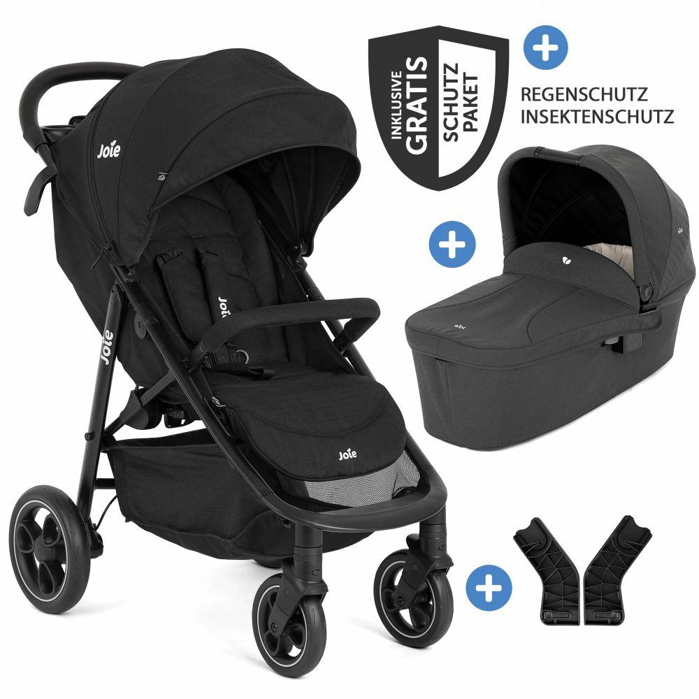 Kinderwagen |   2In1 Kombi-Kinderwagen-Set Litetrax Bis 22 Kg Belastbar Mit Schieber-Ablagefach, Babywanne Ramble, Adapter & Zubehör Paket – Shale – Kollektion 2024 Kinderwagen Kinderwagen