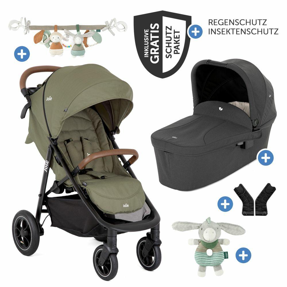 Kinderwagen |   2In1 Kombi-Kinderwagen-Set Litetrax Pro Air Bis 22 Kg Belastbar Mit Luftreifen Und Kinderwagenkette & Ring-Greifling – Schieber-Ablagefach, Babywanne Ramble, Adapter & Zubehörpaket – Rosemary – Kollektion 2024 Kinderwagen Kinderwagen