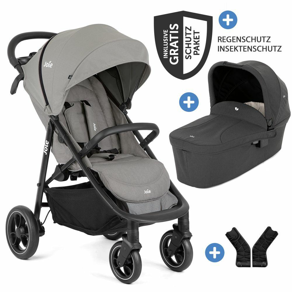 Kinderwagen |   2In1 Kombi-Kinderwagen-Set Litetrax Pro Bis 22 Kg Belastbar Mit Schieber-Ablagefach, Babywanne Ramble, Adapter & Zubehör Paket – Pebble – Kollektion 2024 Kinderwagen Kinderwagen