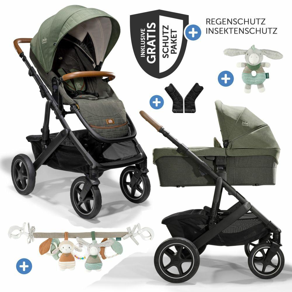 Kinderwagen |   2In1 Kombi-Kinderwagen-Set Vinca Bis 22 Kg Belastbar Mit Kinderwagenkette & Ring-Greifling – Teleskopschieber, Sitzeinheit, Babywanne Ramble Xl, Adapter & Zubehörpaket – Signature – Pine – Kollektion 2024 Kinderwagen Kinderwagen