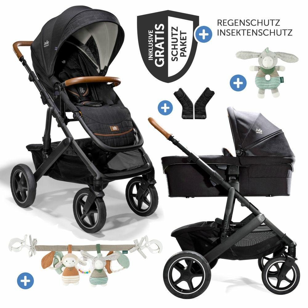 Kinderwagen |   2In1 Kombi-Kinderwagen-Set Vinca Bis 22 Kg Belastbar Mit Kinderwagenkette & Ring-Greifling – Teleskopschieber, Sitzeinheit, Babywanne Ramble Xl, Adapter & Zubehörpaket – Signature – Eclipse – Kollektion 2024 Kinderwagen Kinderwagen