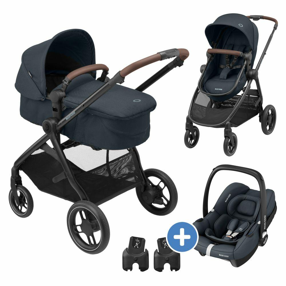 Kinderwagen |   3-In-1 Kombi-Kinderwagen-Set Zelia³ Inkl. Babyschale Cabriofix I-Size & Adapter, 22 Kg – Essential Graphite – Kollektion 2024 Kinderwagen Kinderwagen