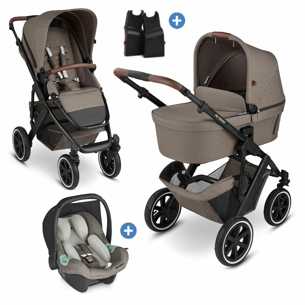 Kinderwagen |   3In1 Kinderwagen-Set Salsa 4 Air – Inkl. Babywanne, Sportsitz, Babyschale Tulip & Adapter – Pure Edition – Nature Kinderwagen Kinderwagen