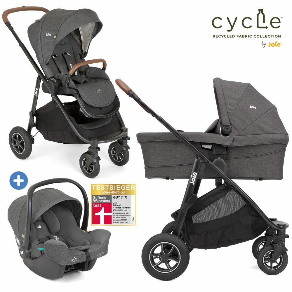 Kinderwagen |   3In1 Kombi-Kinderwagen-Set Versatrax Bis 22 Kg Belastbar – Umsetzbare Sitzeinheit, Babywanne Ramble Xl, Babyschale I-Snug 2 & Adapter – Cycle Collection – Shell Gray – Kollektion 2024 Kinderwagen Kinderwagen