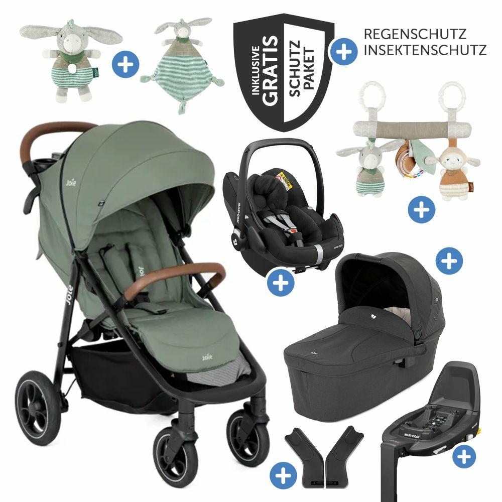 Kinderwagen |   4In1 Kombi-Kinderwagen-Set Litetrax Pro Bis 22 Kg Belastbar Mit Babywanne Ramble, Babyschale Pebble Pro, Isofix-Basis, Activity-Trapez, Schmusetuch, Greifling, Adapter & Zubehörpaket – Laurel Kinderwagen Kinderwagen