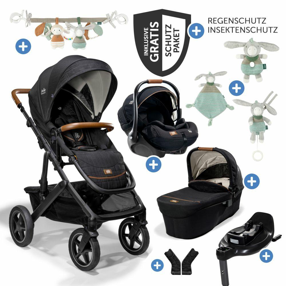 Kinderwagen |   4In1 Kombi-Kinderwagen-Set Vinca Bis 22 Kg Belastbar Mit Kinderwagenkette, Greifling, Schmusetuch, Spieluhr – Teleskopschieber, Sitzeinheit, Babyschale I-Level Recline, Babywanne Ramble Xl, Adapter & Zubehörpaket – Signature – Eclipse – Kollektion 2024 Kinderwagen Kinderwagen