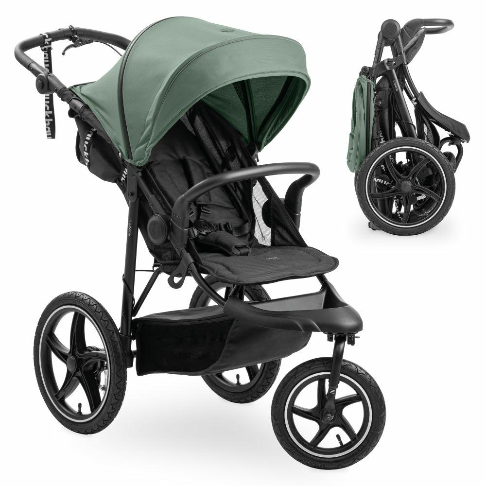 Kinderwagen |   Buggy & Jogger Runner 3 (Mit Großen Luftreifen) – Jungle Green – Kollektion 2024 Kinderwagen Kinderwagen