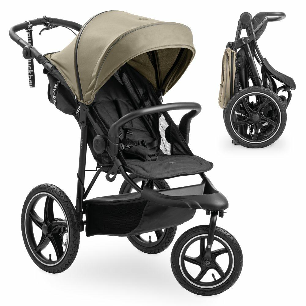 Kinderwagen |   Buggy & Jogger Runner 3 (Mit Großen Luftreifen) – Olive – Kollektion 2024 Kinderwagen Kinderwagen