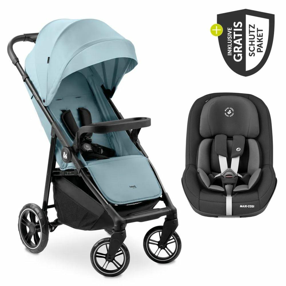 Kinderwagen |   Buggy Shop N Care Inkl. Reboarder Pearl Pro 2 & Xxl Zubehörpaket – Dusty Blue Kinderwagen Dusty Blue